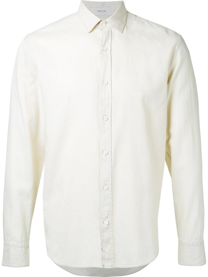 Cerruti 1881 - Classic Shirt - Men - Cotton - M, Nude/neutrals, Cotton