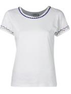 P.a.r.o.s.h. Embroidered Shells T-shirt - White