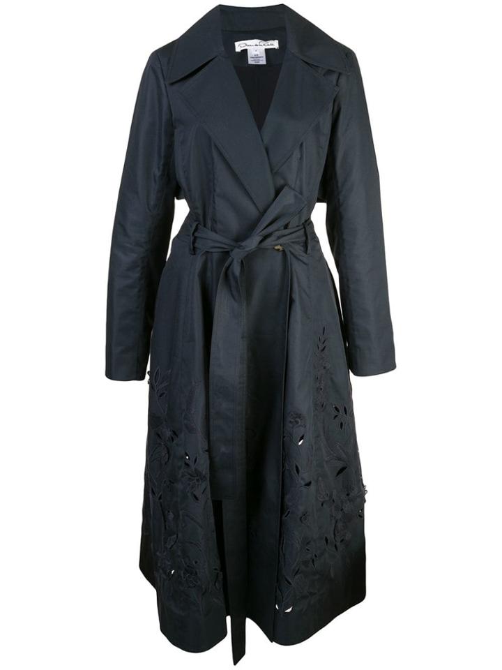 Oscar De La Renta Trench Coat Dress - Black