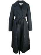 Oscar De La Renta Trench Coat Dress - Black
