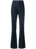 Prada Vintage High-waisted Flare Jeans - Blue