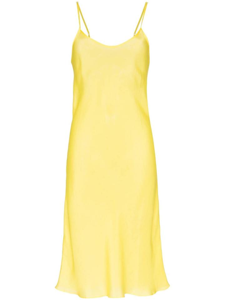 Lee Mathews Agnes Slip Dress - Yellow