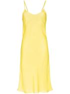 Lee Mathews Agnes Slip Dress - Yellow