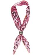 Dsquared2 Sequinned Scarf - Pink & Purple