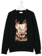 Moschino Kids Burning Sponge Bob Sweatshirt - Black