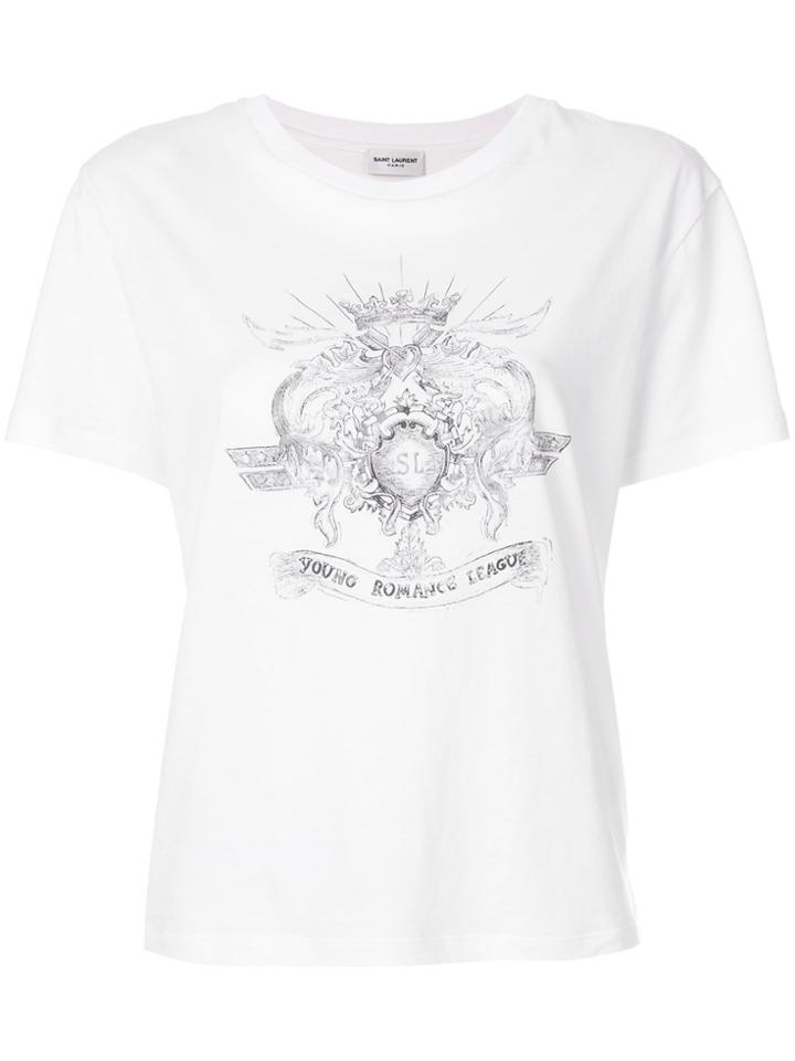 Saint Laurent Young Romance League T-shirt - White