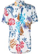 Drumohr - Flower Print Shirt - Men - Linen/flax - Xl, White, Linen/flax