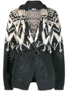Brunello Cucinelli Belted Cardi-coat - Grey