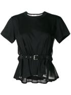 Comme Des Garçons Noir Kei Ninomiya Belted T-shirt - Black