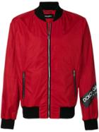 Dolce & Gabbana Branded Bomber Jacket - Red