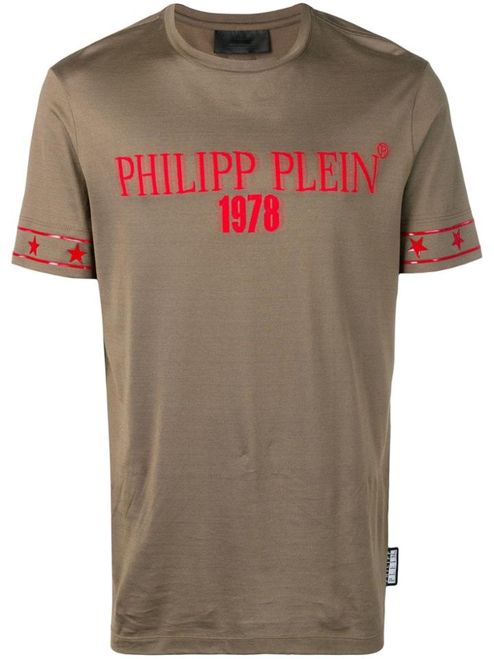 Philipp Plein Logo Print T-shirt - Green