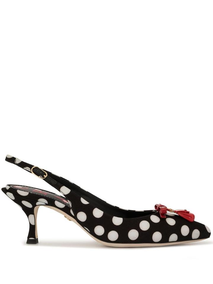 Dolce & Gabbana Portofino Slingback Pumps - Black