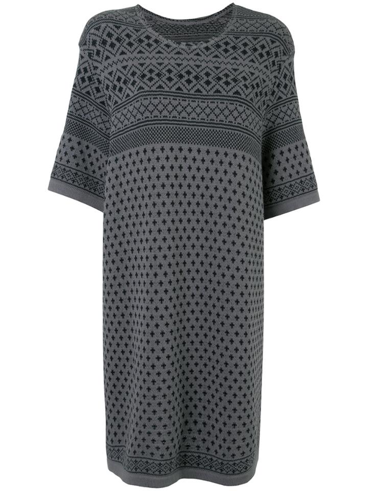 Zambesi Jacquard Knitted Dress - Grey