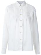 À La Garçonne Pleated Shirt - White