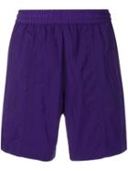 Ami Alexandre Mattiussi Elastic Waist Long Swim Shorts - Purple