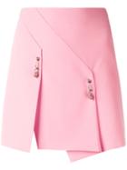 Versus Safety Pin Detail Skirt, Women's, Size: 40, Pink/purple, Polyester/spandex/elastane