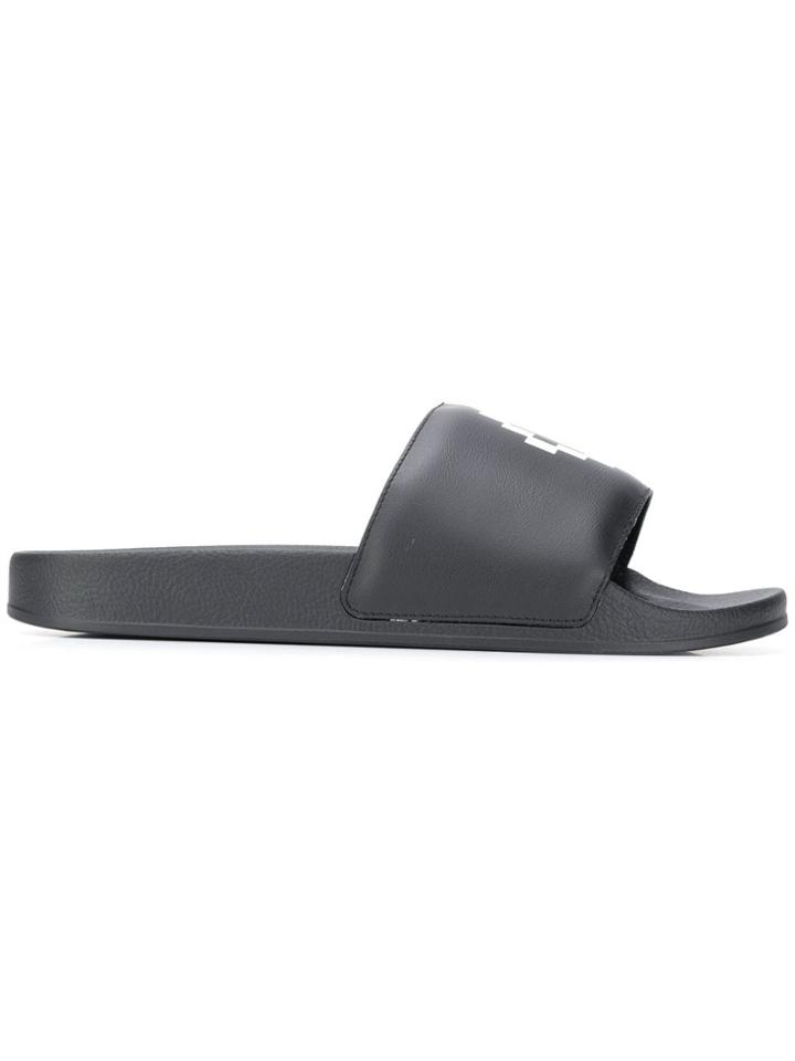 Marcelo Burlon County Of Milan Cross Sliders - Black