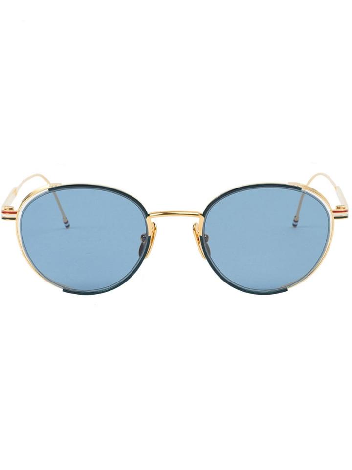 Thom Browne Eyewear Round Frame Sunglasses - Blue