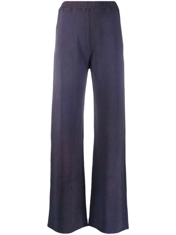 Avant Toi High-waisted Stretch Trousers - Blue