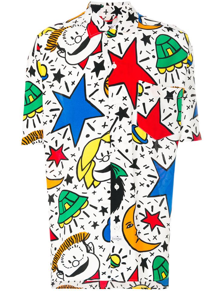 Jc De Castelbajac Vintage Mafalda Cartoon Printed Shirt - Multicolour