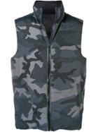 Woolrich Padded Camouflage Gilet - Blue