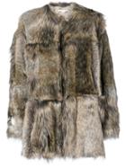Stella Mccartney Fur Free Fur Elina Coat - Brown