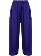 Sofie D'hoore Cropped Wide Leg Trousers - Blue