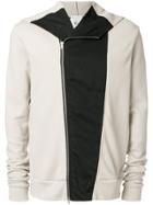 Lost & Found Rooms Dislocated Zip Hoodie - Nude & Neutrals