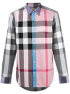 Burberry 'house Check' Shirt, Men's, Size: Small, Pink/purple, Cotton