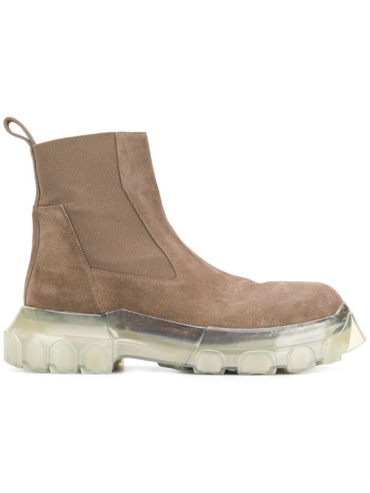 Rick Owens Bozo Tractor Boots - Brown