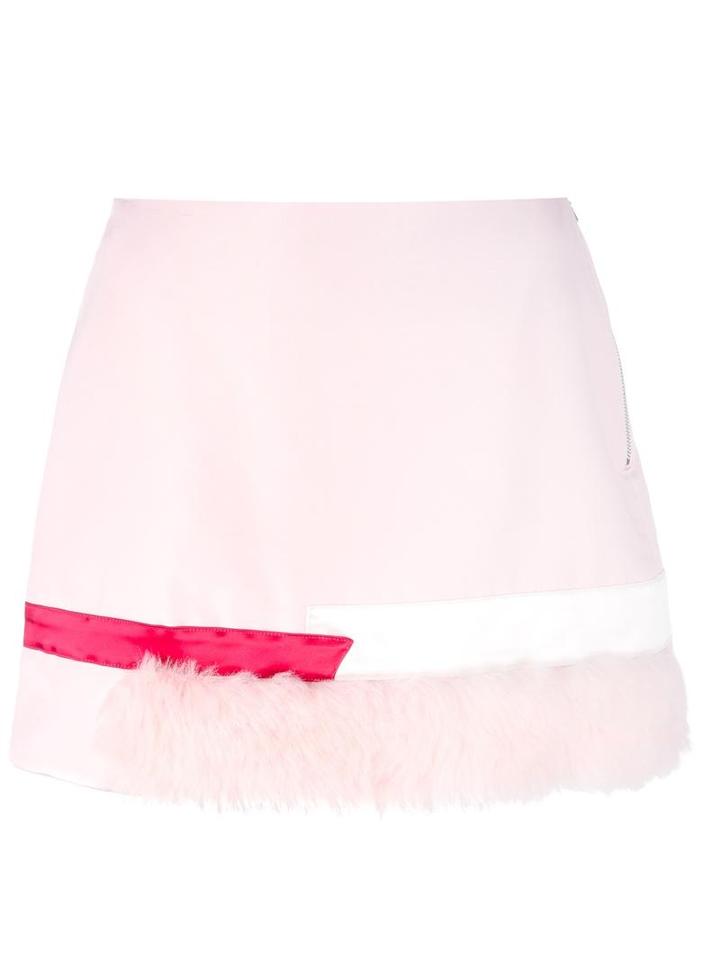 Detailed Mini Skirt, Women's, Size: Medium, Pink/purple, Polyester, Caitlin Price