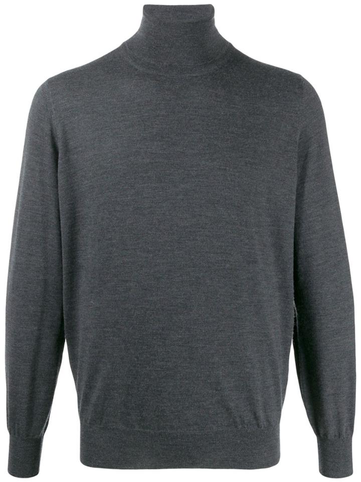 Brunello Cucinelli Regular-fit Turtleneck Jumper - Grey