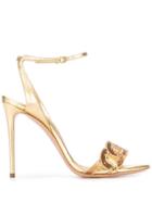 Casadei Sequinned Stiletto Sandals - Gold