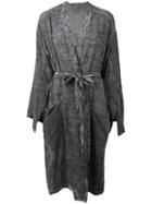Tie-waist Jacket - Women - Cotton/viscose - L, Grey, Cotton/viscose, Lost & Found Ria Dunn