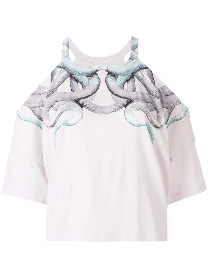 Marcelo Burlon County Of Milan Snakes T-shirt - Pink & Purple