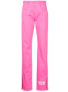 Msgm Bootcut Jeans - Pink & Purple