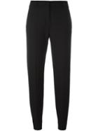 Piazza Sempione Tapered Trousers, Women's, Size: 42, Black, Polyamide/spandex/elastane/virgin Wool