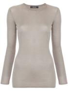 Jac+ Jack Sanders Ribbed Jumper - Grey