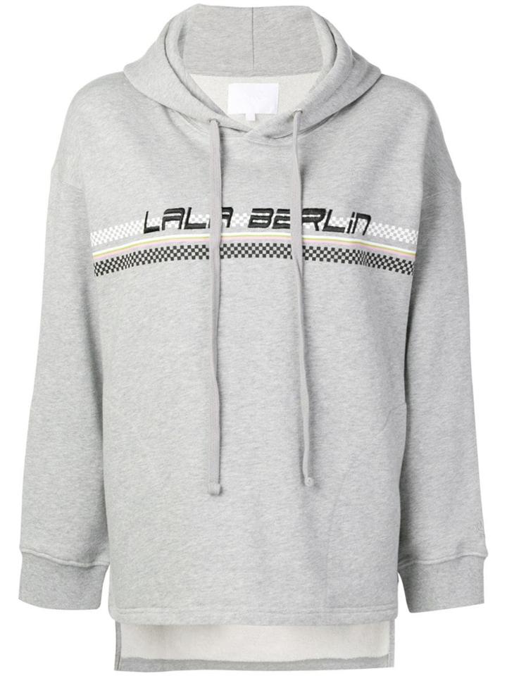 Lala Berlin Logo Embroidered Hooded Sweatshirt - Grey