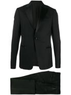 Z Zegna Two-piece Satin Trim Suit - Black