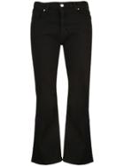 Federica Tosi Cropped Slit Trousers - Black