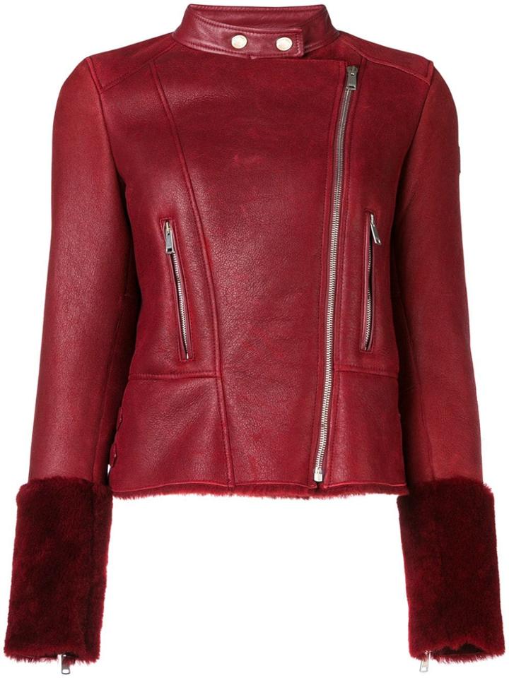 Belstaff Shearling Lined Jacket - Red