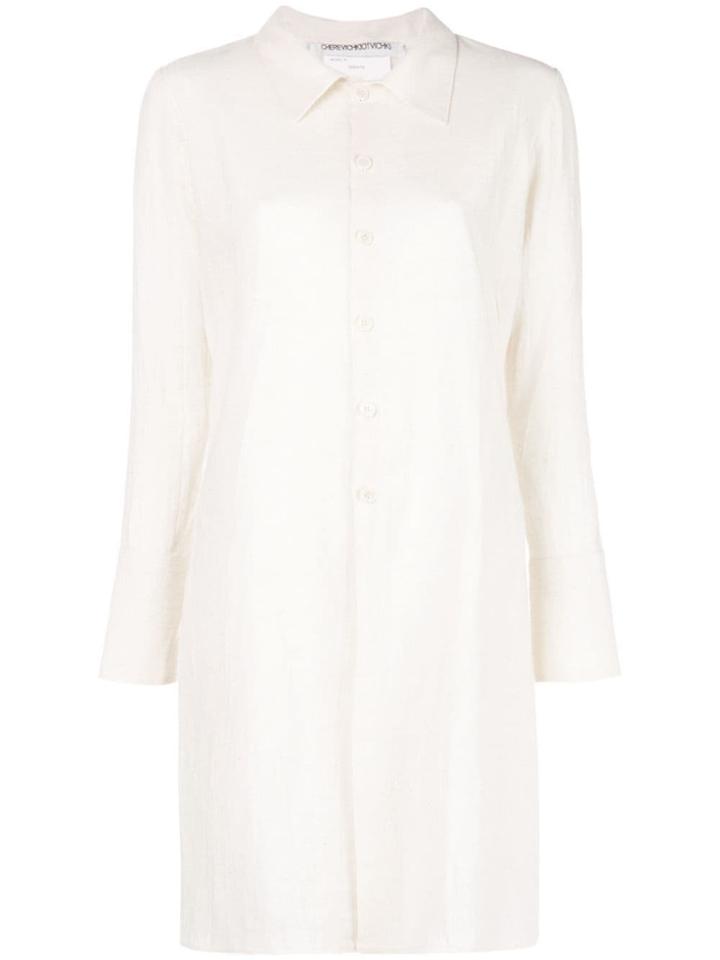 Cherevichkiotvichki Longline Shirt - Neutrals