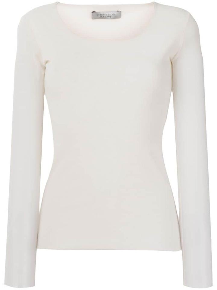 D.exterior Crew Neck Jumper - Neutrals