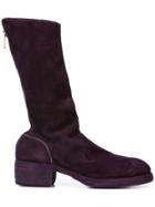 Guidi Zipped Boots - Pink & Purple