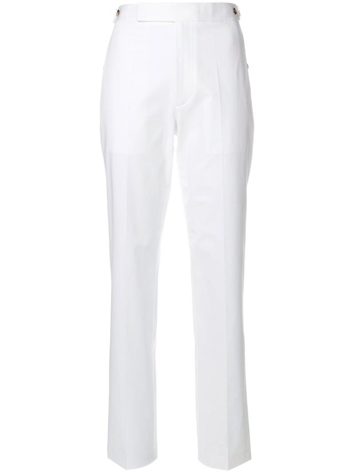 Helmut Lang Straight Leg Trousers - White