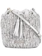 Miu Miu Sequin Embellished Bucket Bag - Silver