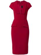 Cushnie Et Ochs Plunge Neck Dress