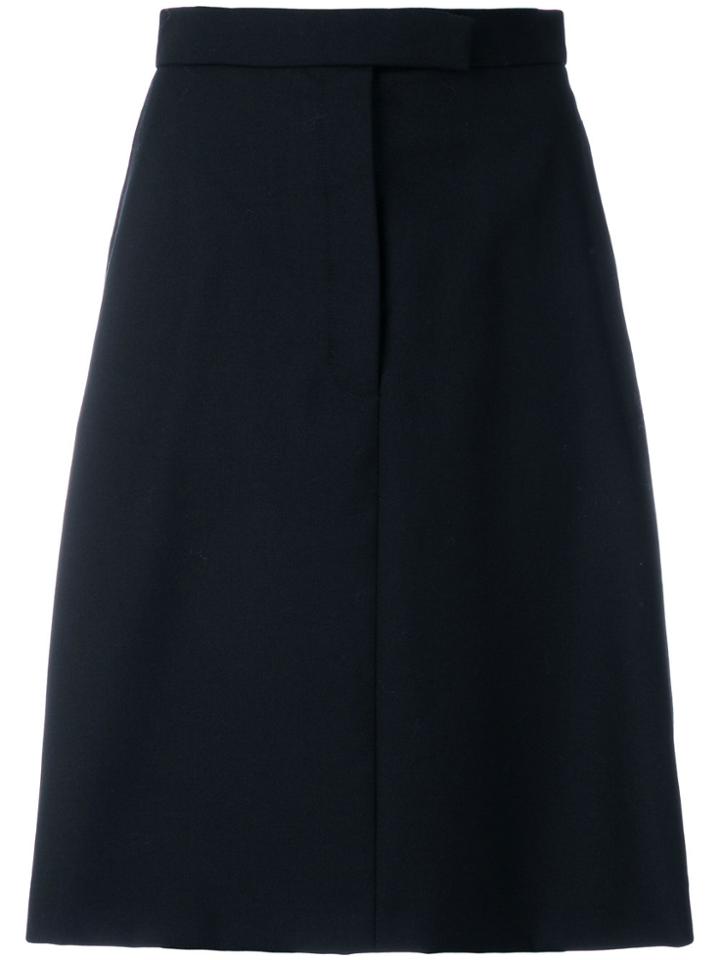 Thom Browne Buttoned Side A-line Skirt - Blue