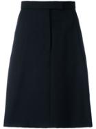 Thom Browne Buttoned Side A-line Skirt - Blue